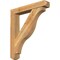 Ekena Millwork Funston Craftsman Rough Sawn Bracket w/ Offset Brace, Western Red Cedar, 6"W x 34"D x 38"H BKT0604X34X38FST04RWR - alternate 1